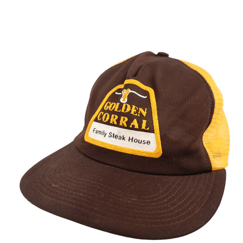 Vintage Golden Corral Steak House Mesh Trucker Hat - OS