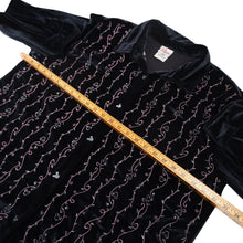 Load image into Gallery viewer, Vintage Disney Embroidered Velour Button Down Shirt - WMNS XL