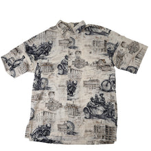Load image into Gallery viewer, Vintage Harley Davidson x Tori Richards Allover Print Viscose Button Up Shirt - M