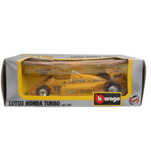 Load image into Gallery viewer, Vintage Burago Lotus Honda Turbo Die Cast Race Car Toy