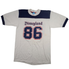 Load image into Gallery viewer, Vintage 80s Disneyland Ringer Spellout Graphic T Shirt - M