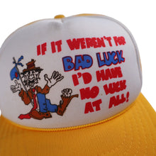 Load image into Gallery viewer, Vintage Bad Luck Mesh Trucker Hat - OS