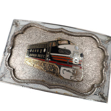 Load image into Gallery viewer, Vintage Southern Pacific X6296 Locomotive Plaque Belt Buckle - 4"