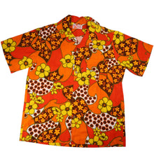 Load image into Gallery viewer, True Vintage Sears Hawaiian Fashions Bark Cloth Floral Shirt - L
