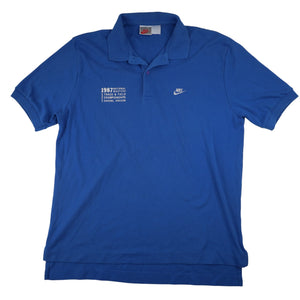 Vintage Nike 1987 National Masters Track & Field Polo Shirt - L