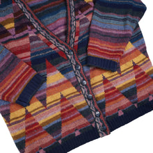 Load image into Gallery viewer, Vintage Eddie Bauer Geometric Pattern Wool Cardigan Sweater - XL