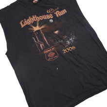Load image into Gallery viewer, Vintage Y2k Harley Davidson 6th Annual Lighthouse Run Graphic Muscle T - XL