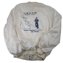 Load image into Gallery viewer, Vintage USNTS US Navy Fightin Blue Jackets Graphic Satin Jacket - XXL