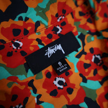 Load image into Gallery viewer, Stussy Poppy Floral AOP Button Up Shirt - S