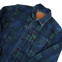 Load image into Gallery viewer, SAMPLE Levis Painted Plaid Denim Jacket - M