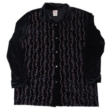 Load image into Gallery viewer, Vintage Disney Embroidered Velour Button Down Shirt - WMNS XL