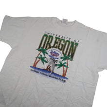 Load image into Gallery viewer, Vintage Y2k  University of Oregon Holiday Bowl Football Graphic T Shirt - XL