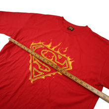Load image into Gallery viewer, Vintage Marvel shirts Superman Flaming Logo Graphic T Shirt