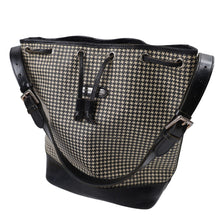 Load image into Gallery viewer, Vintage Ralph Lauren PCV Hounds Tooth Draw String Purse - OS