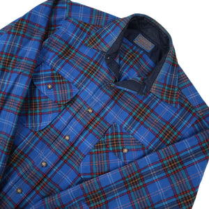 Vintage Pendleton %100 Wool Plaid Button Up Shirt - M