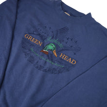 Load image into Gallery viewer, Vintage Clearwater Creek Clothing Green Head Duck Embroidered Sweatshirt - L