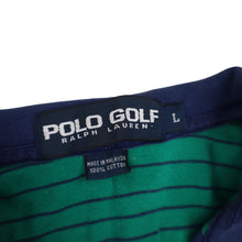 Load image into Gallery viewer, Vintage Polo Golf Ralph Lauren Crest Striped Polo Shirt - L