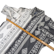 Load image into Gallery viewer, Vintage Wrangler Split Aztec Navajo Design Striped Western Shirt - L