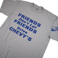 Load image into Gallery viewer, Vintage " Friends Don't Let Friends Drive Chevys" Slogan T shirt - XL