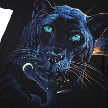 Load image into Gallery viewer, Vintage Habitat Black Jaguar Night Scene Graphic T Shirt - M