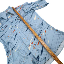 Load image into Gallery viewer, Vintage Wrangler MCM Design Polyester Pearl Snap Shirt - M