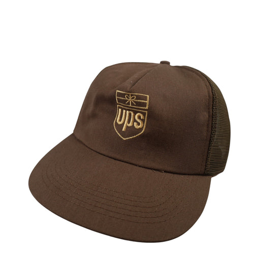 Vintage UPS Mesh Snapback Trucker Hat - OS