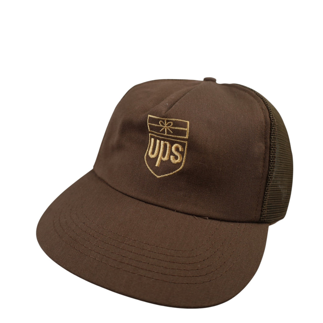 Vintage UPS Mesh Snapback Trucker Hat - OS