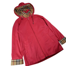 Load image into Gallery viewer, Vintage Burberry London Nova Check Lined Pink Jacket - WMNS S