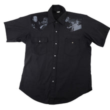 Load image into Gallery viewer, Vintage Y2k Felon Pearl Snapdown Frankenstein Graphics Rockabilly Shirt - XL
