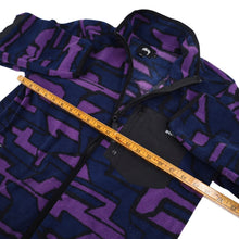 Load image into Gallery viewer, Stussy Purple Camo Fleece Jacket - S