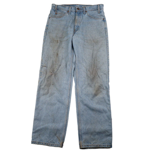 Vintage Distressed Levis 550 Orange Tab Denim Jeans - 32