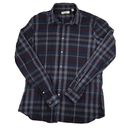 Burberry London Plaid Button Down Shirt - XL