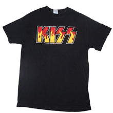 Load image into Gallery viewer, Vintage Y2k Kiss Spellout Flame Graphic Band T Shirt - M