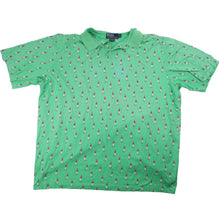 Load image into Gallery viewer, Vintage Polo Ralph Lauren Allover Golfer Print Polo Shirt - XXL
