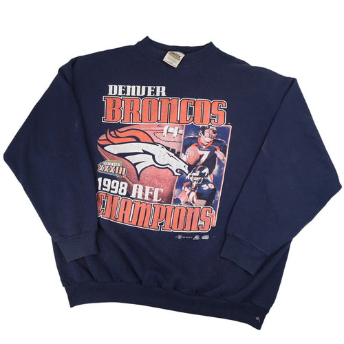 Vintage 90s Denver Broncos Champions Graphic Sweatshirt - XL