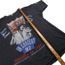 Load image into Gallery viewer, Distressed Vintage 1997 Elvis in Concert Band Tee - L
