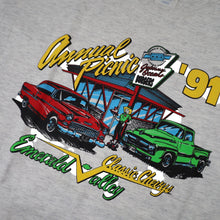 Load image into Gallery viewer, Vintage 1991 Classic Chevy Annual Picnic Graphic T Shirt