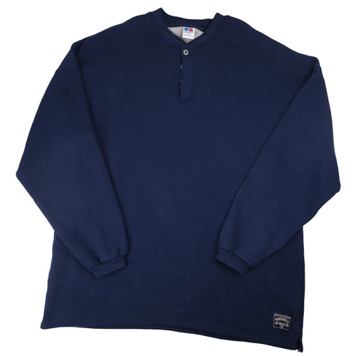 Vintage Russell Athletics Henley Sweatshirt - XL