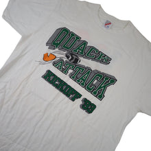 Load image into Gallery viewer, Vintage 1993 University of Oregon Ducks Quack Attack Kickoff Front/back T Shirt - XL