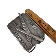 Load image into Gallery viewer, Vintage B-36 Peacemaker Pewter Belt Buckle - 3"
