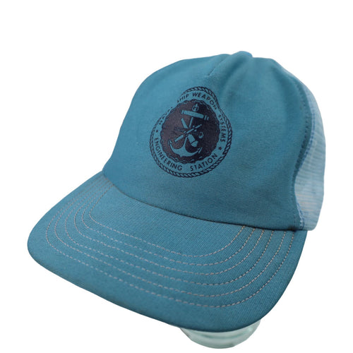 Vintage Naval Ship Weapons Systems Engineering Station Mesh Trucker Hat - OS