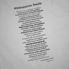 Load image into Gallery viewer, Vintage Shakespearean Insults Graphic Slogan T Shirt - XL