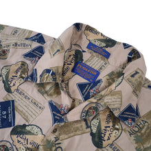 Load image into Gallery viewer, Pendleton Allover Luggage Tag Vacation Button up Shirt