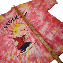 Load image into Gallery viewer, Vintage Calvin and Hobbes Graphic Tie Dyed Graphic T Shirt - XL
