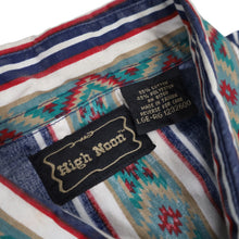 Load image into Gallery viewer, Vintage High Noon Vertical Aztec Striped Pearl Snap Western Shirt - L