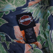 Load image into Gallery viewer, Vintage Harley Davidson Floral Hawaiian Button Up Shirt - XL