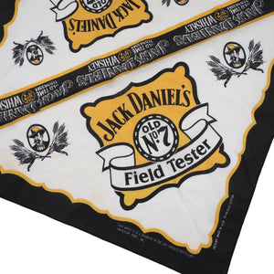 Vintage Jack Daniels Field Tester Graphic Bandana - 21"