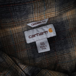 Carhartt Shadow Plaid Flannel Button Up Shirt - 2XLT