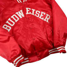 Load image into Gallery viewer, Vintage Budweiser Beer Spellout Sating Jacket - XXL
