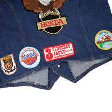 Load image into Gallery viewer, Vintage Wrangler Honda Motorcycle Patches Denim Vest - M